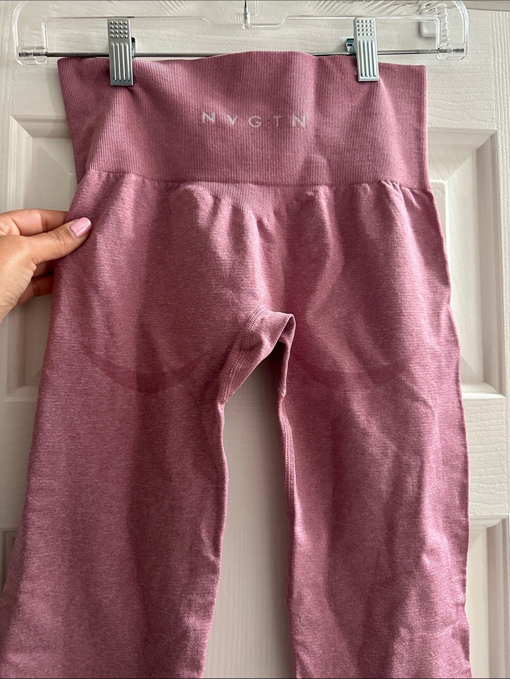 NVGTN Pastel Pink NV Seamless Leggings Women’s Small Gym Training - Picture 3 of 5